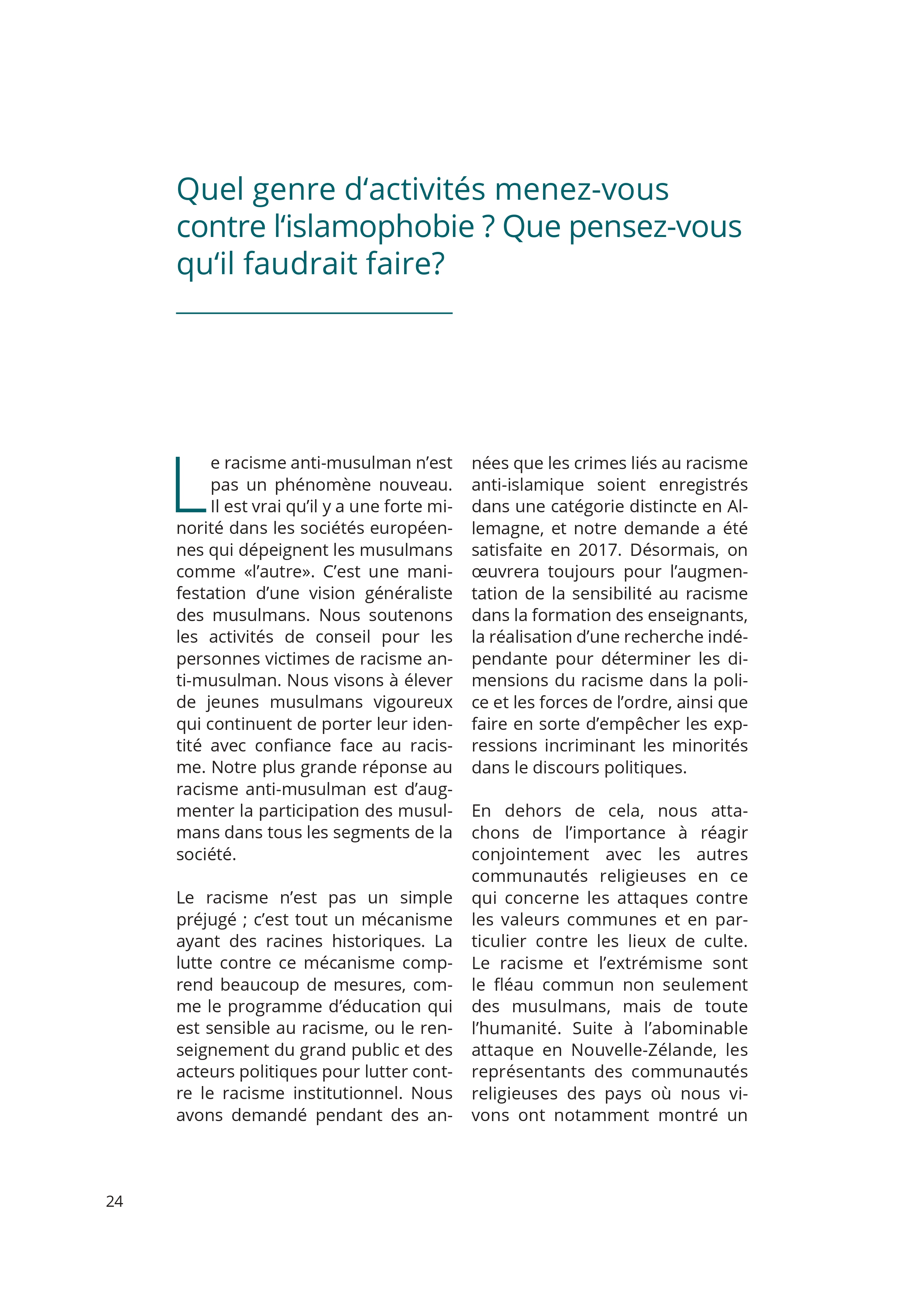 Le Passé et le Présent de l'IGMG/CIMG